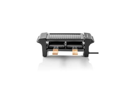 Bestron Mini Raclette Grill 2 pannen 350W zwart